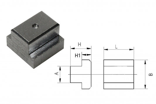 Tuerca en T de aluminio para ranuras de 10 mm